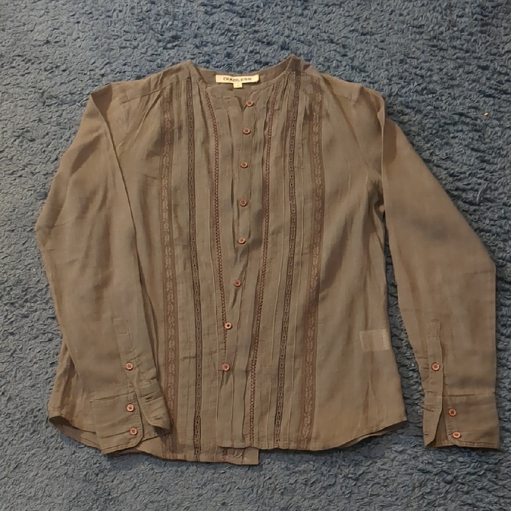 Charcoal Button-Up Shirt